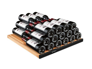 Solid wood wine cellar rack for stacking a large number of bottles