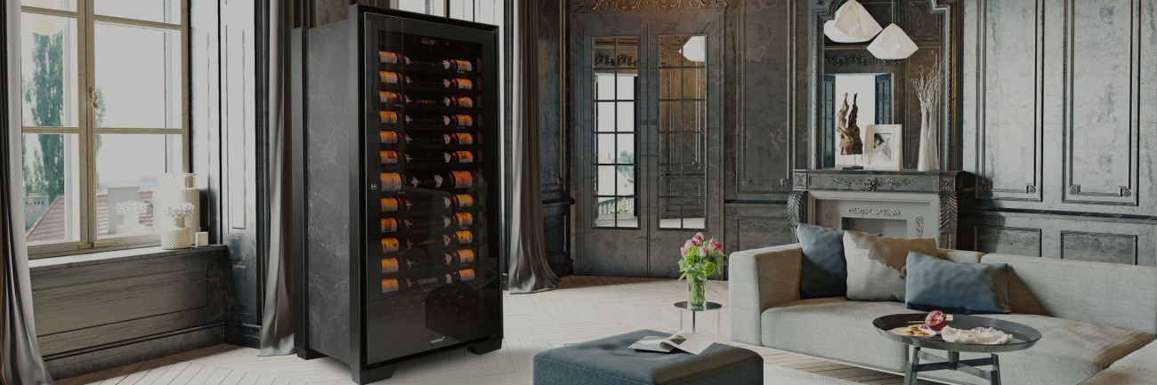 Why buy a wine fridge or cooler from the EuroCave brand? Made in Europe, in northern France. 50 years of experience. Specialized in wine fridge. Durable. World-renowned. Expert craftsmanship. High performance.