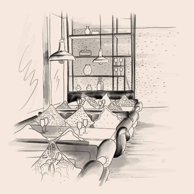 In the wine cellar at COYA - Dubai - United Arab Emirates