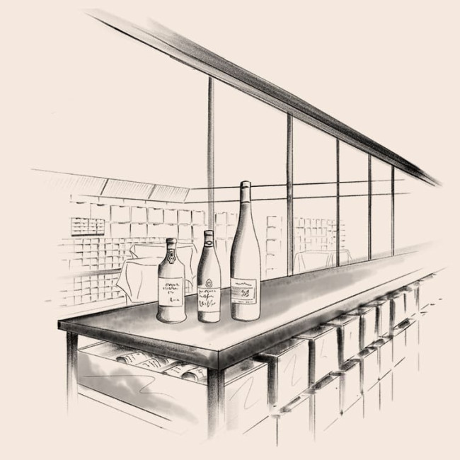 In the cellar at Villa René Lalique   Wingen-sur-Moder, France