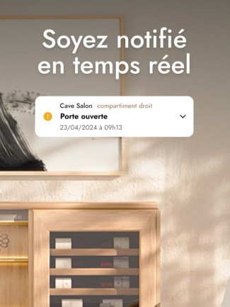 Réception d’alertes en temps réel grâce à EuroCave Connect 