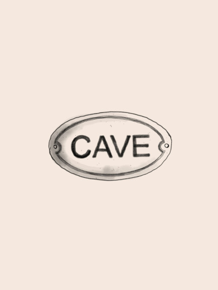 Illustration of a cellar sign