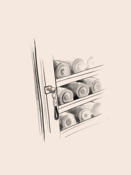 Storage in a cellar